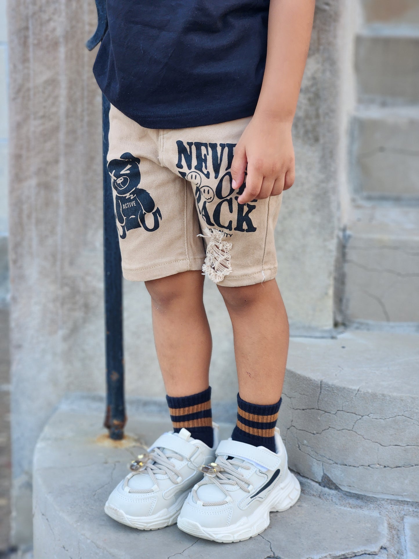 Boys Distressed Shorts