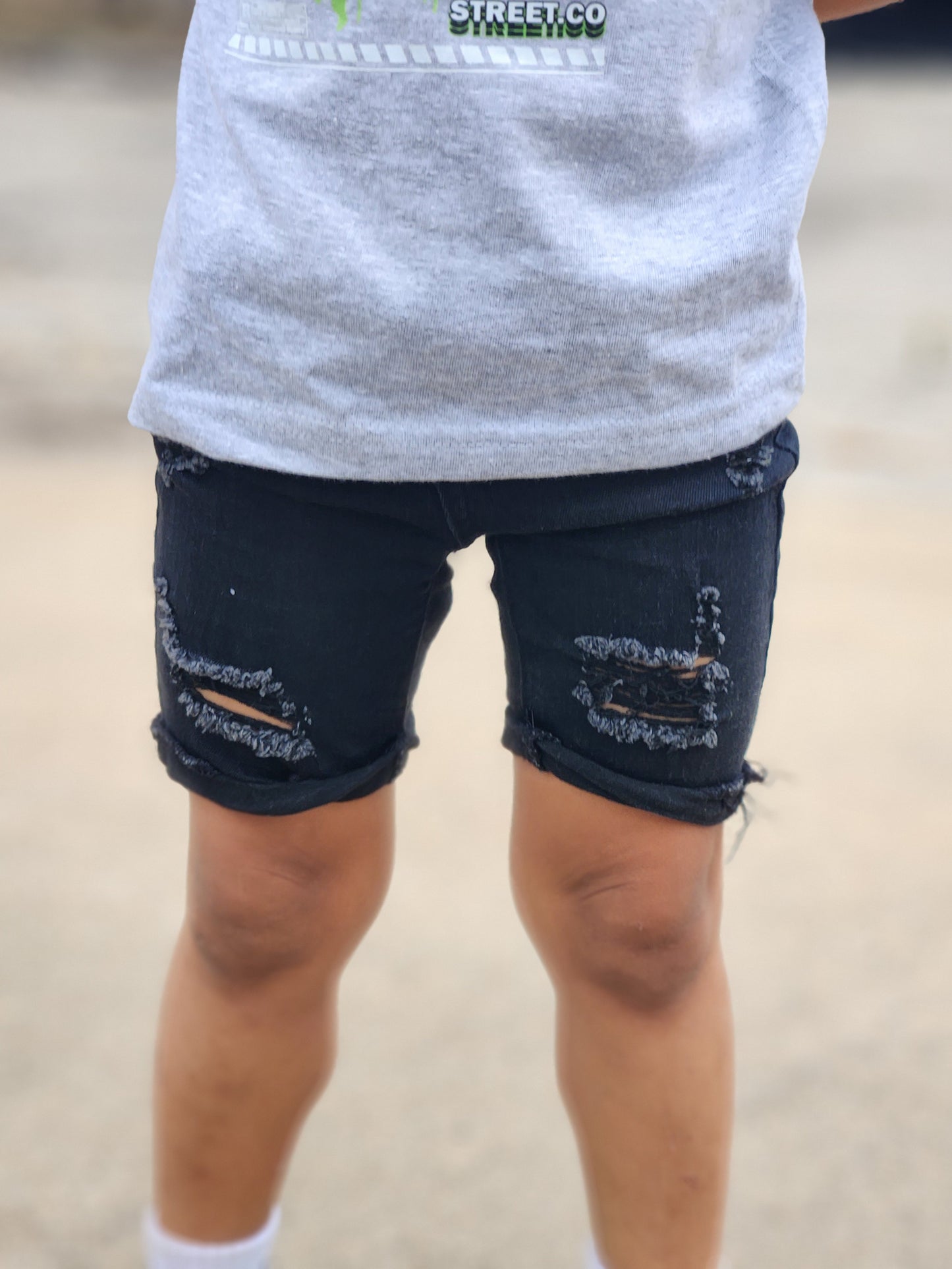 Boys Distressed Shorts