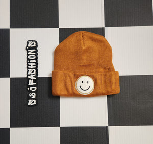 Smiley Face Patch Beanie