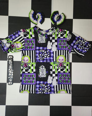 Beetlejuice Patchwork Halloween Handmade