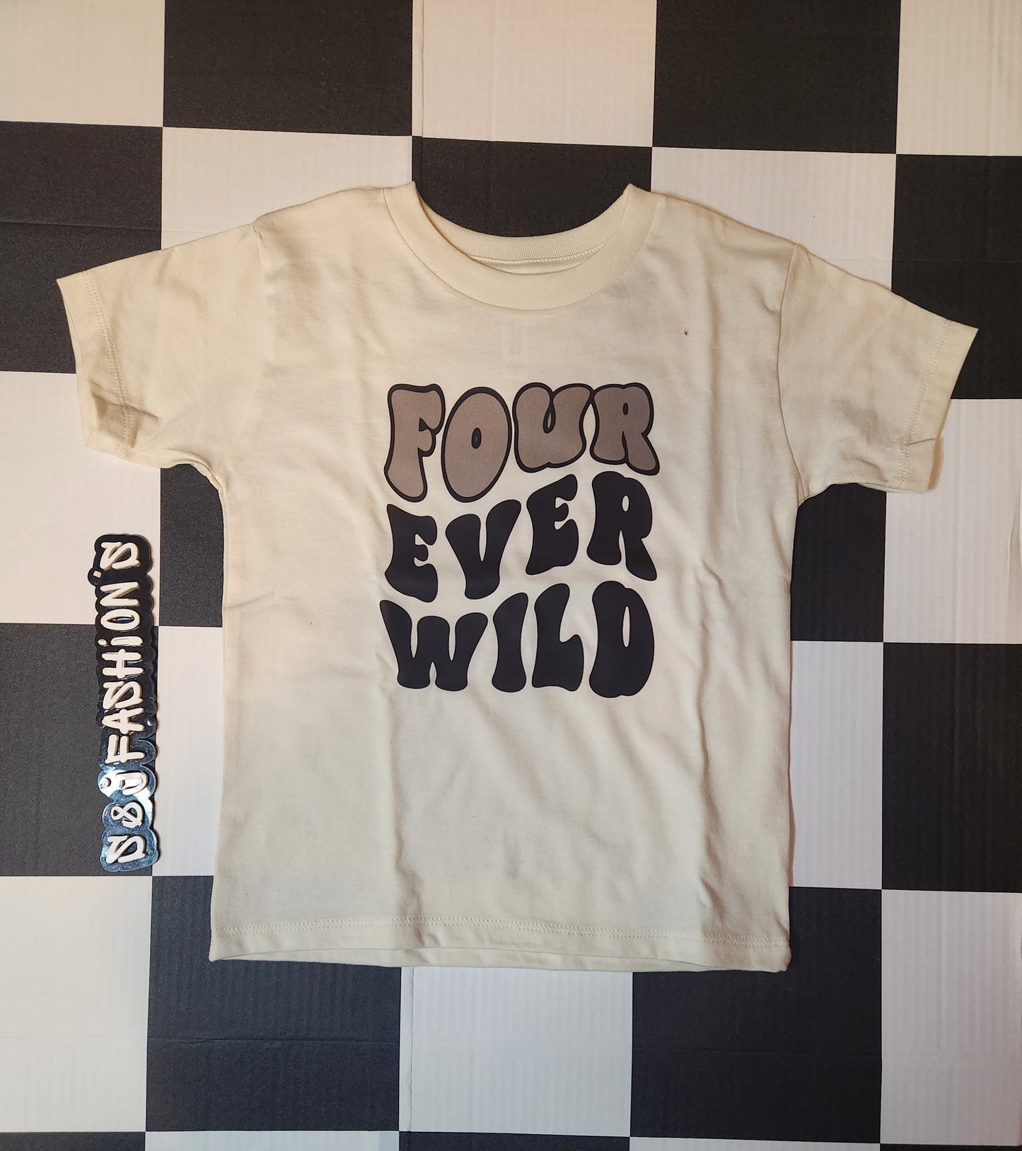 Four Ever Wild Birthday Boys Shirt Girls Shirt