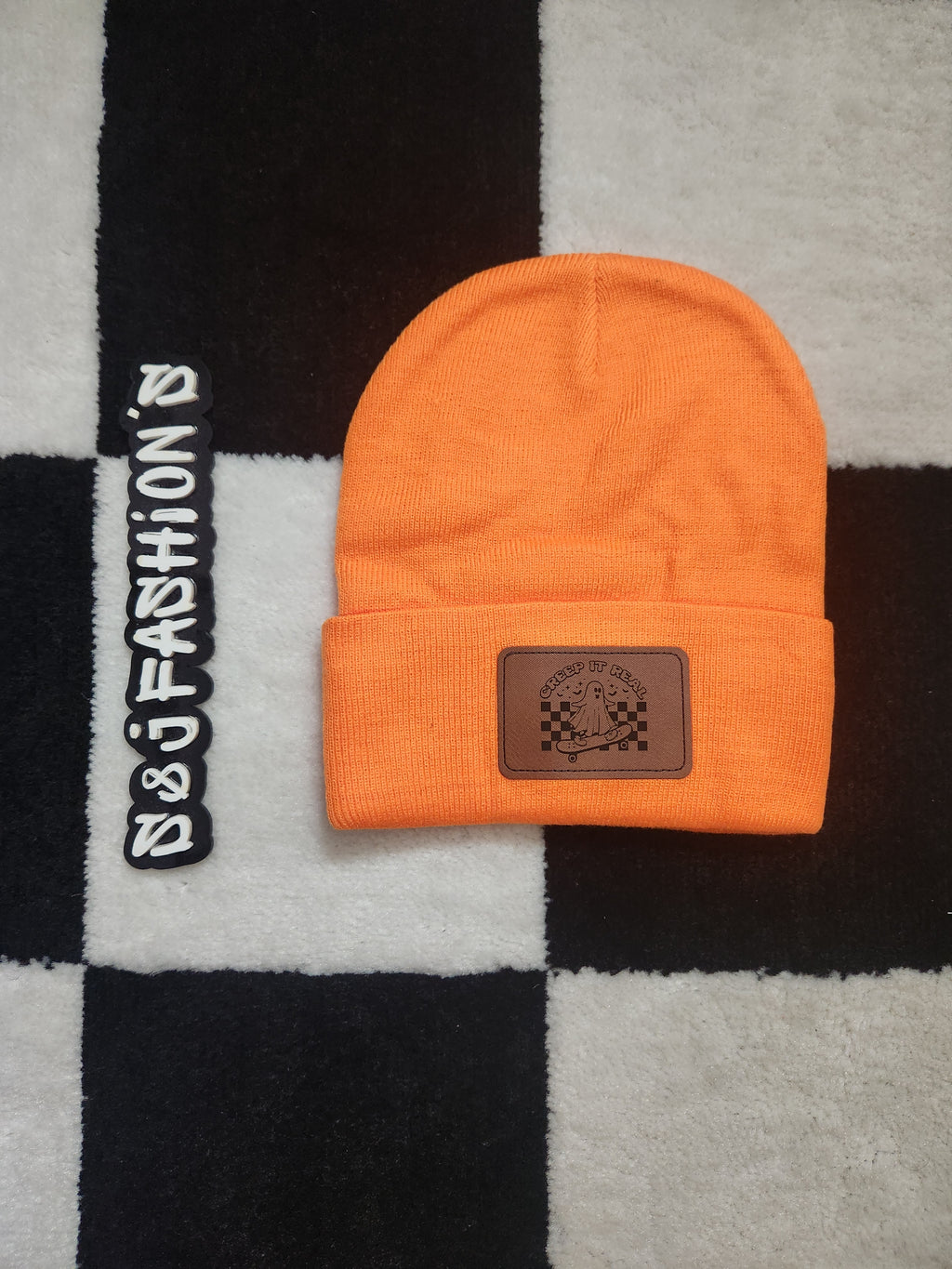 Creep It Real Halloween Patch Beanie