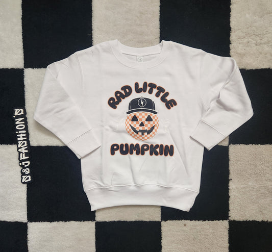 Rad Little Pumpkin Halloween Ladies Shirt Mens Shirt Boys Shirt Girls Shirt