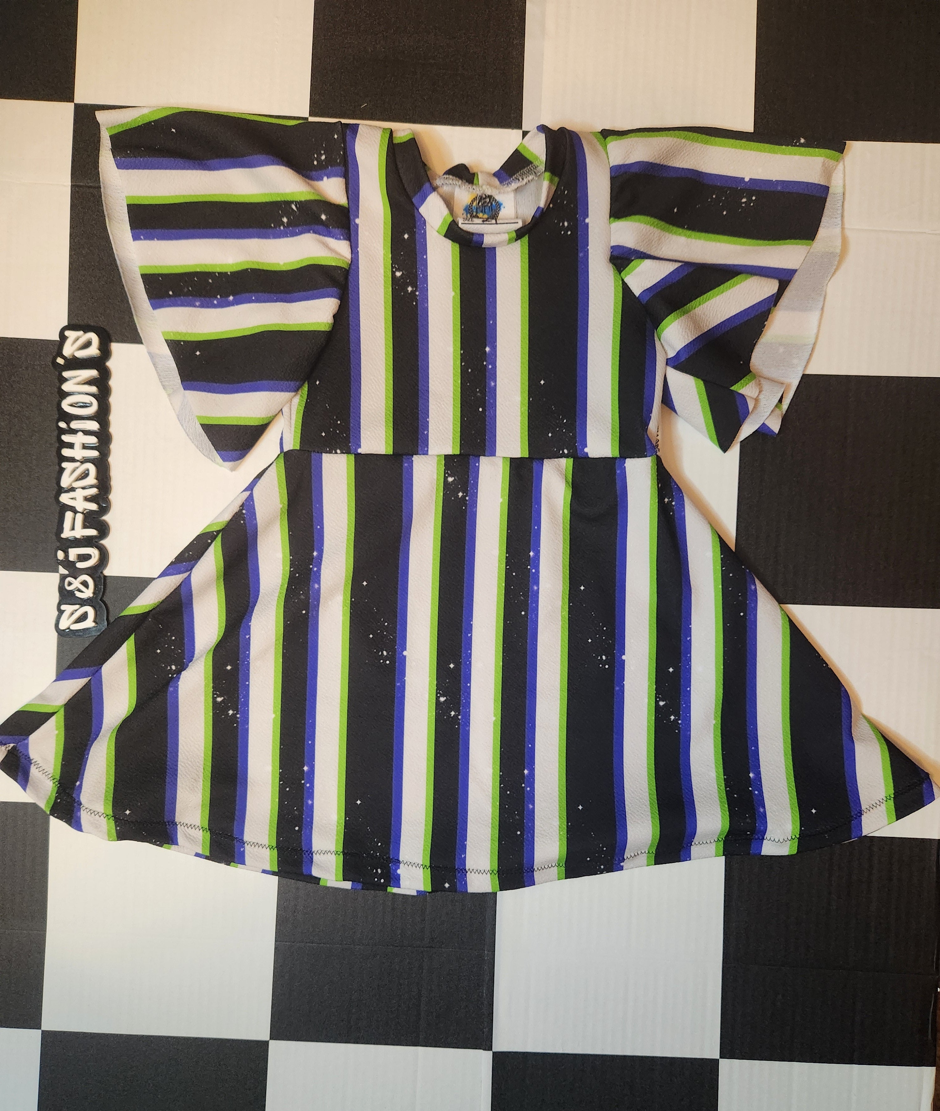 Beetlejuice Stripes Halloween Handmade