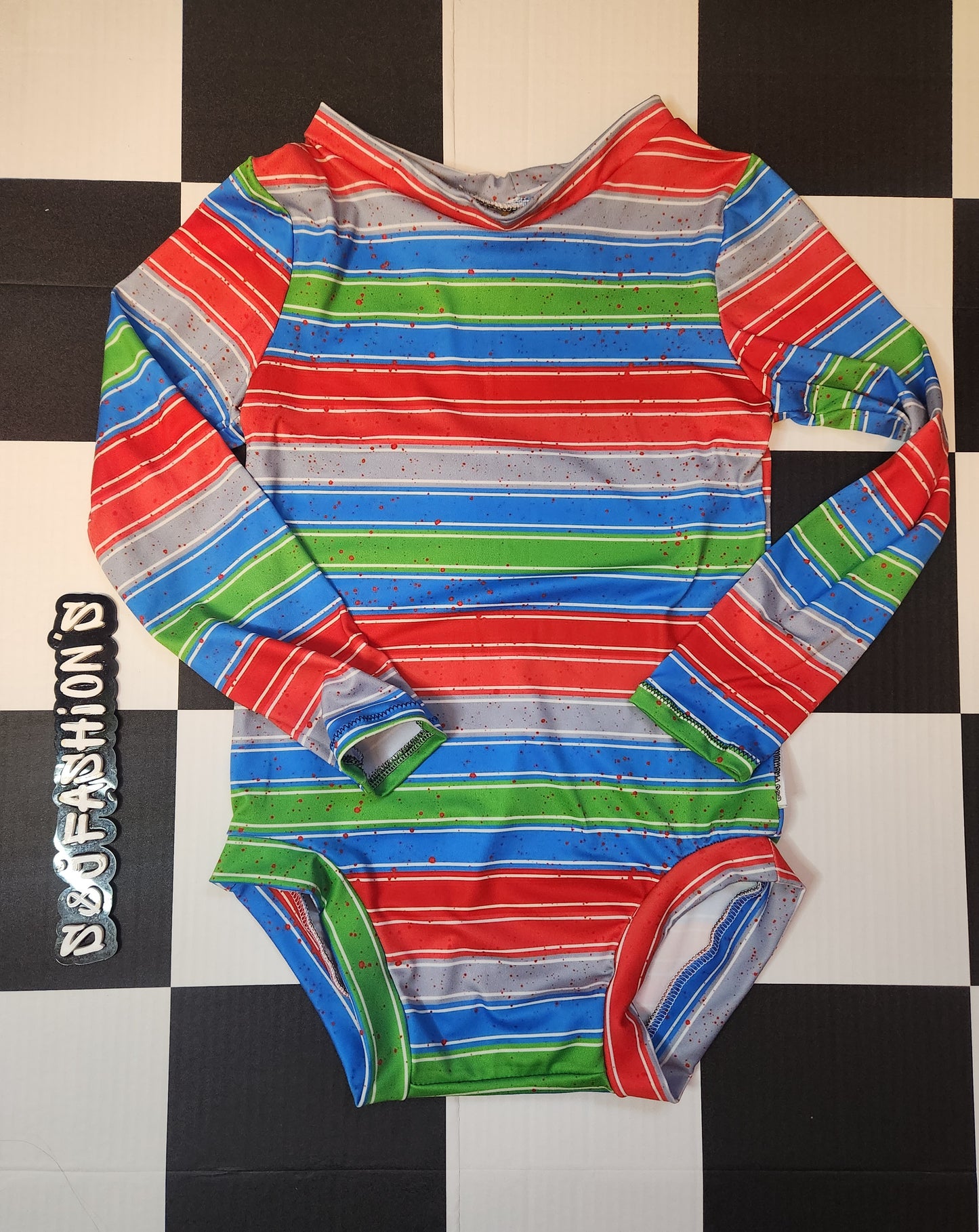 Chucky Stripes Halloween Handmade