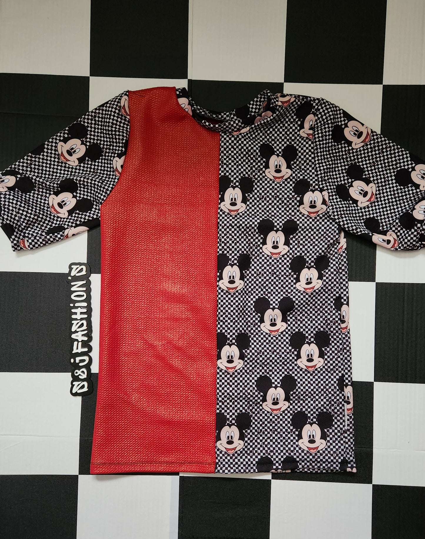 Disney Mickey Checker Handmade