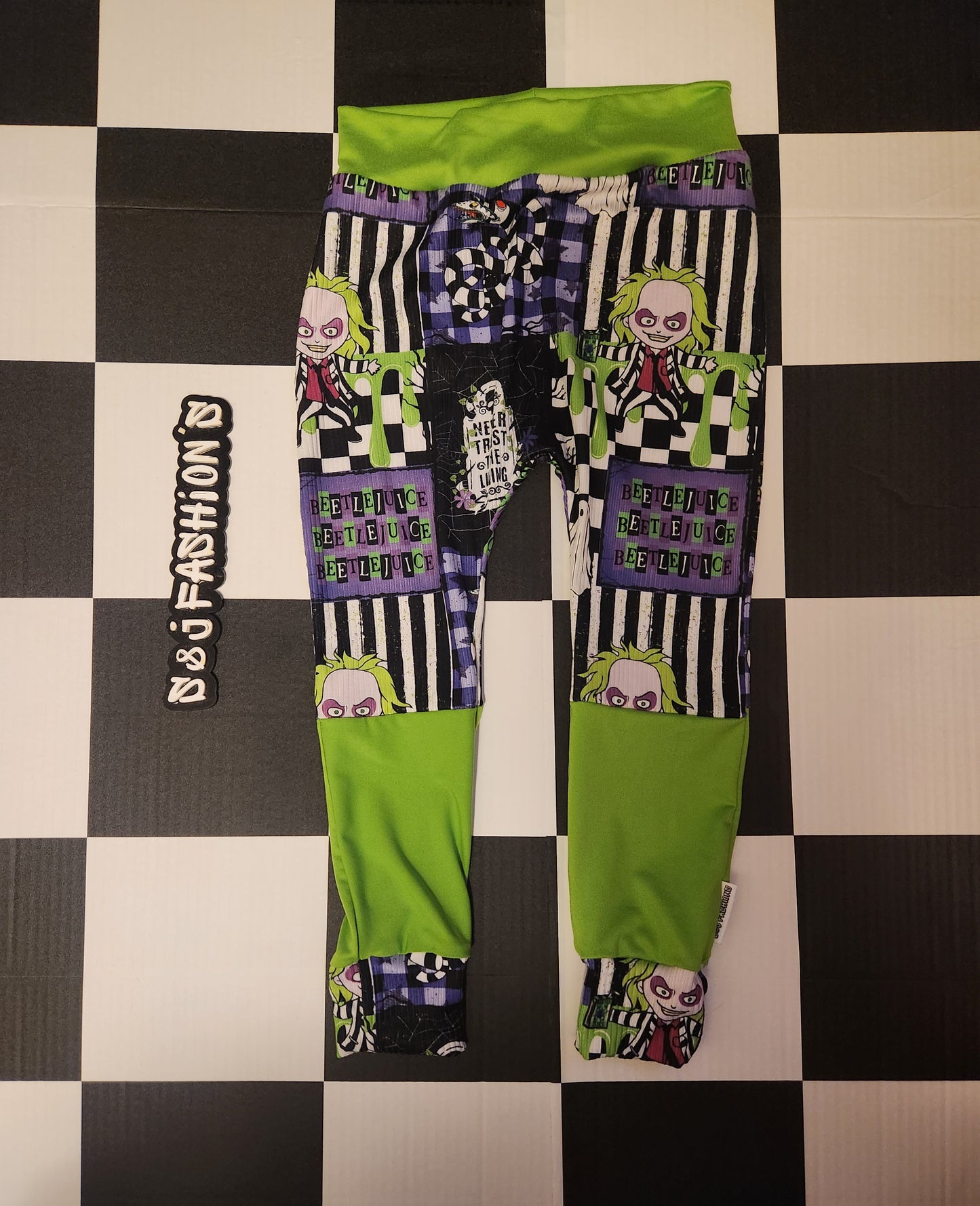 Beetlejuice Patchwork Halloween Handmade