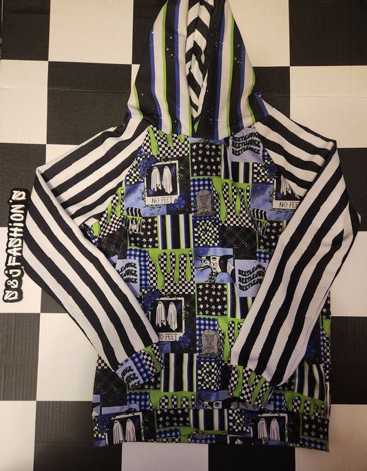 Beetlejuice Patchwork Halloween Handmade