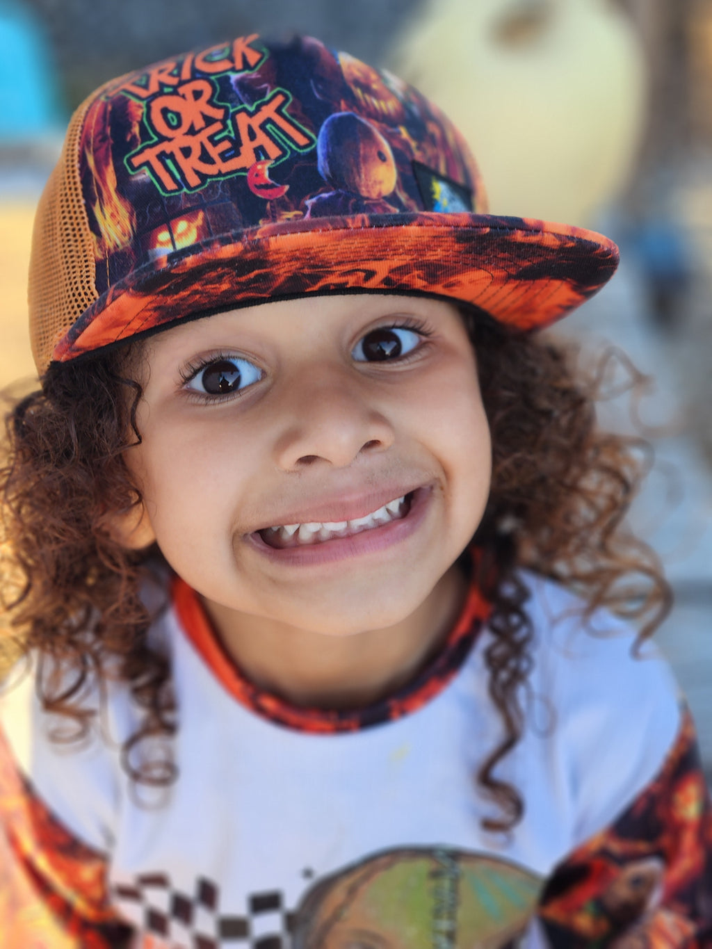 Sam Trick or Treat Horror Halloween Trucker Snapbacks RTS