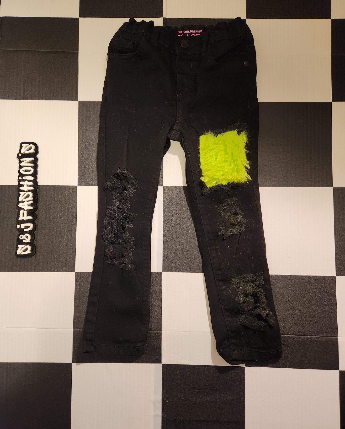 Grinch Girls Distressed Jeans Boys Distressed Jeans Christmas
