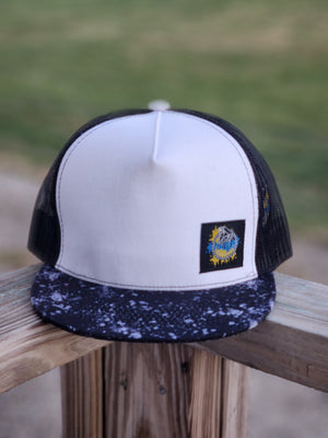 White Splatter Trucker Snapbacks RTS