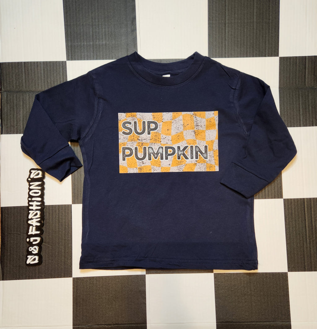 Sup Pumpkin Halloween Ladies Shirt Mens Shirt Boys Shirt Girls Shirt