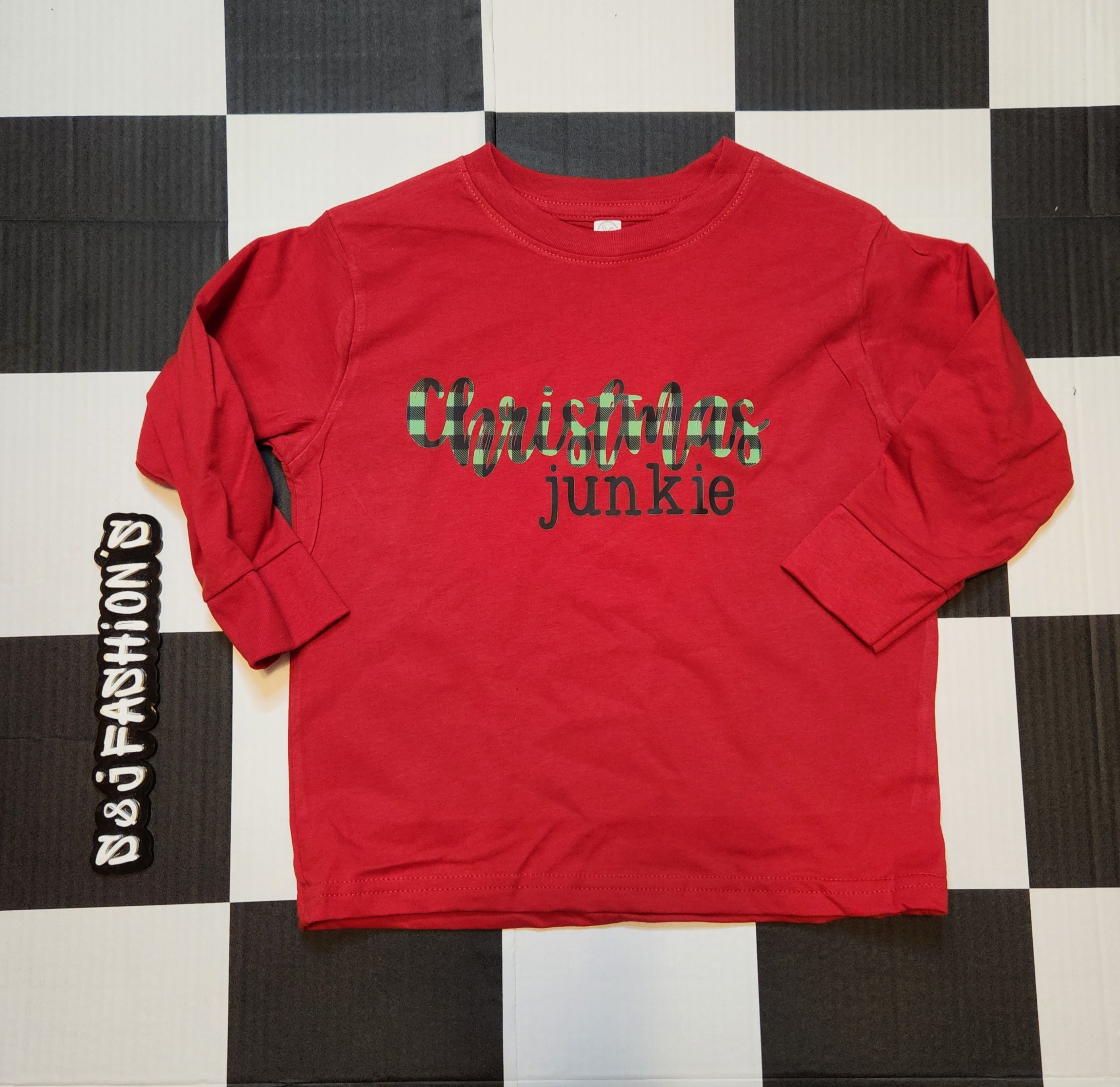 Christmas Junkie Boys Shirt Girls Shirt Ladies Shirt Mens Shirt