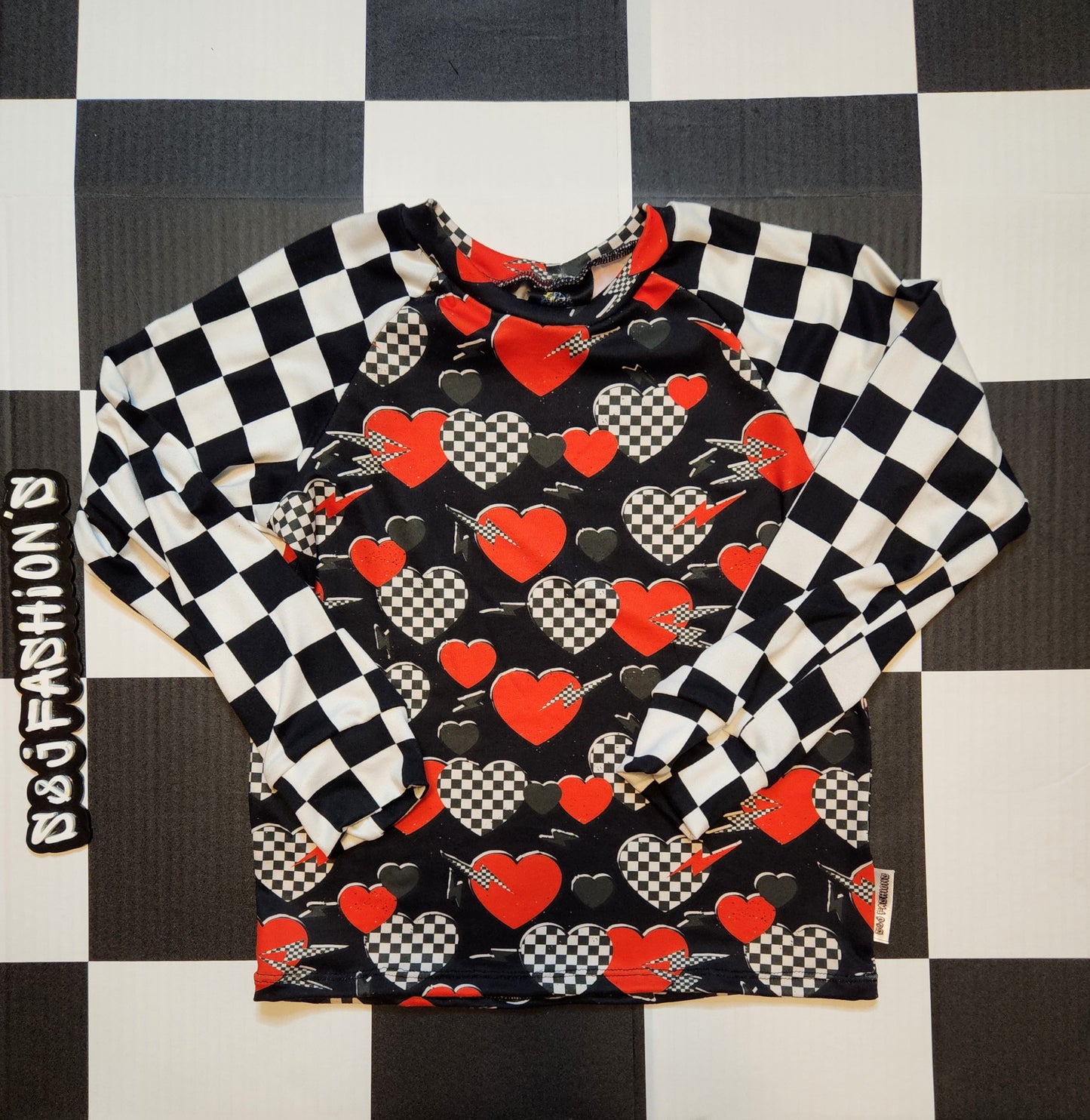 Checker Hearts Valentines Handmade