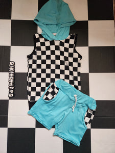 Blue Checker Outfit 3t RTS