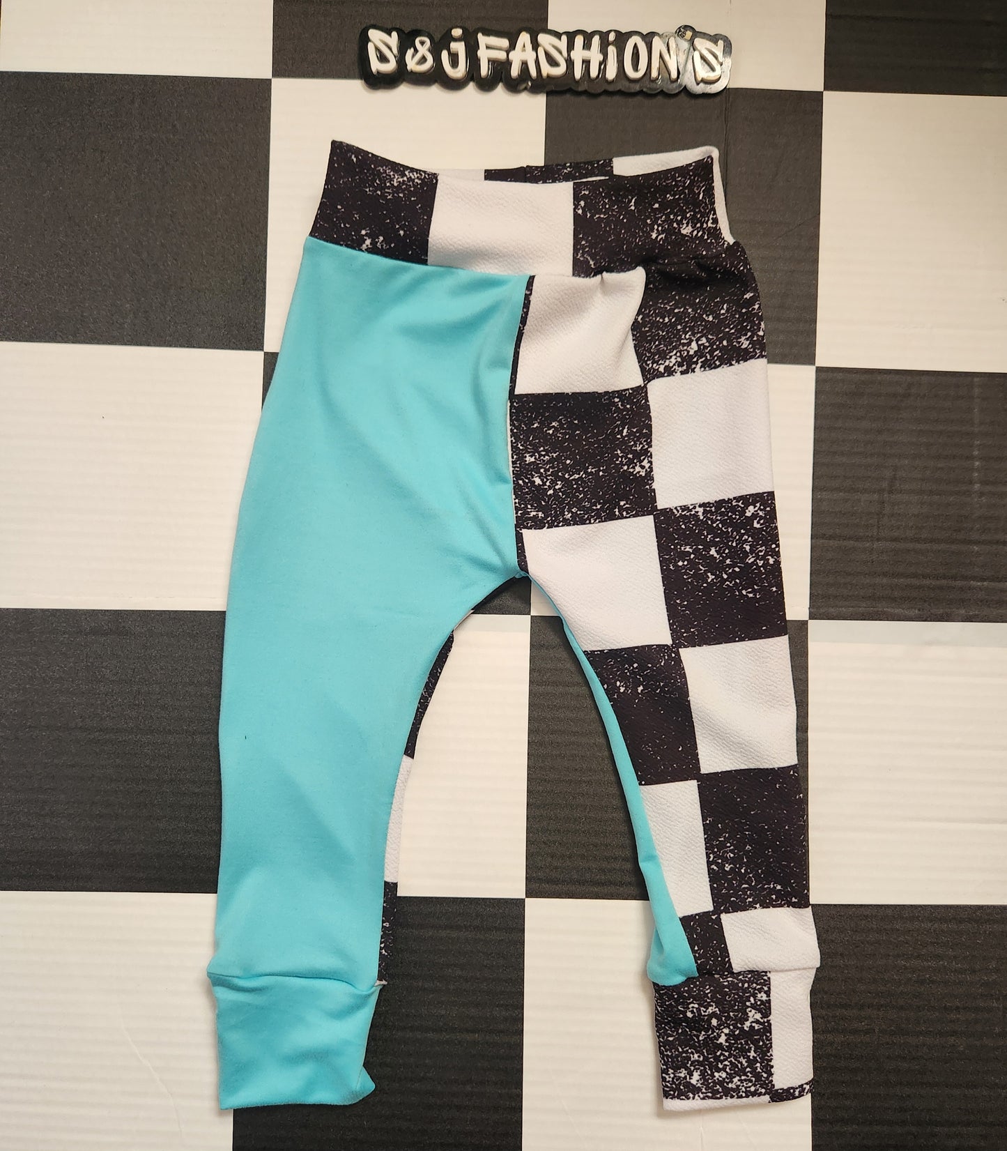 Distressed Checker Handmade