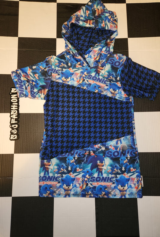 Hooded Short Sleeve Mix & Match Shirt