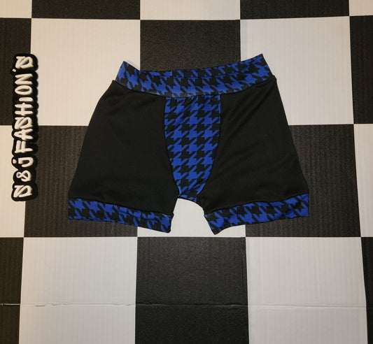 Black & Blue Houndstooth Handmade