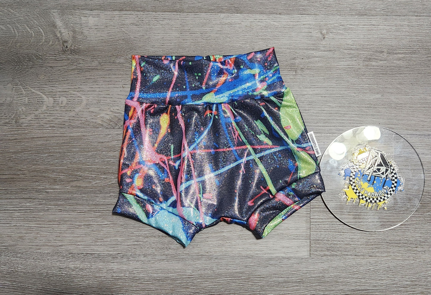 Neon Paint Splatter Handmade