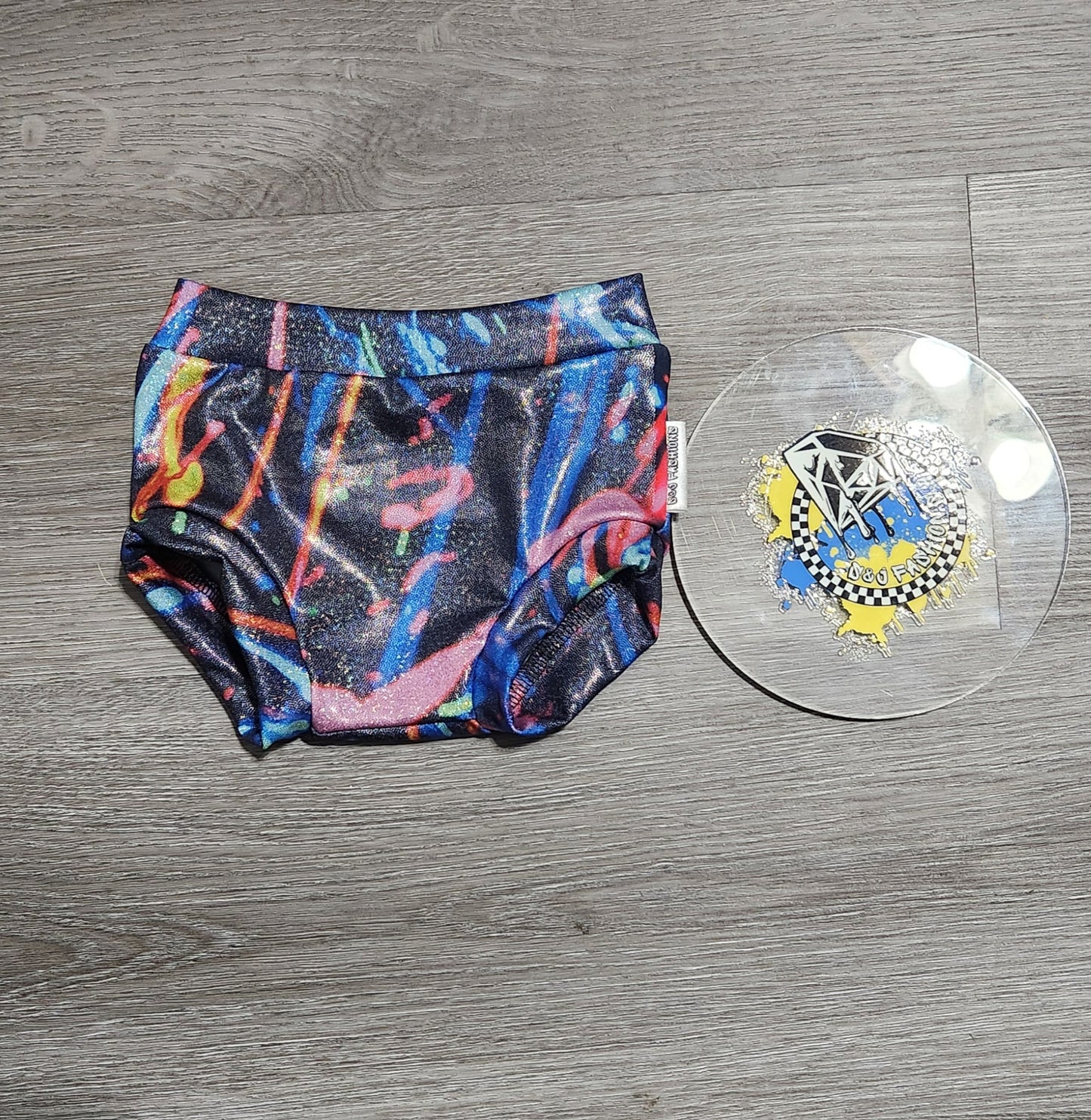 Neon Paint Splatter Handmade