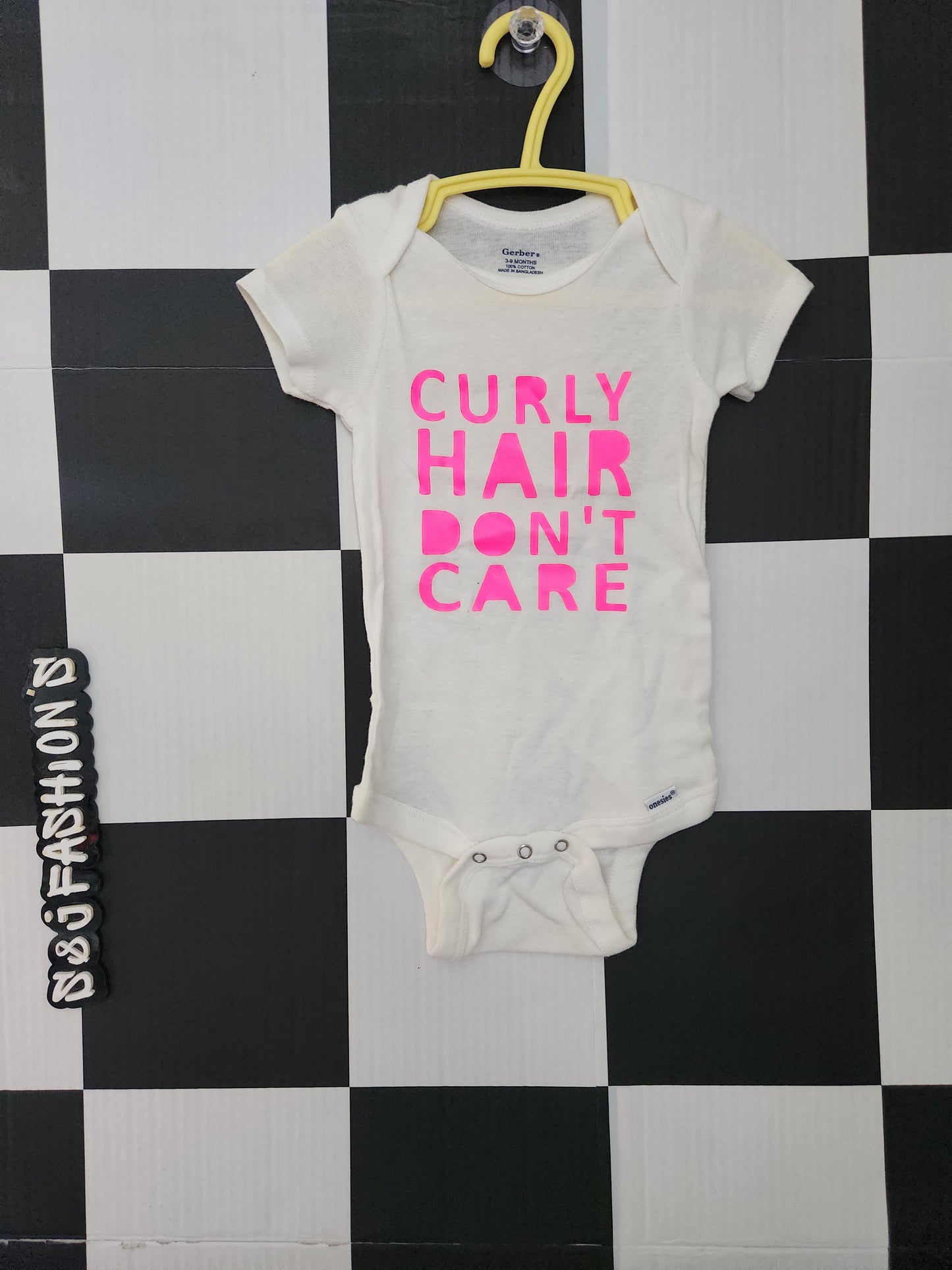 Curly Hair Shirt 3/6m RTS
