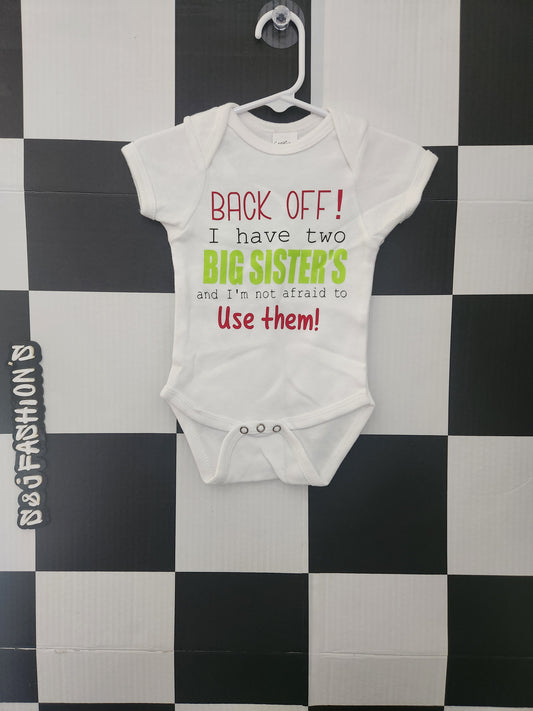 Back Off Shirt 0/3m RTS