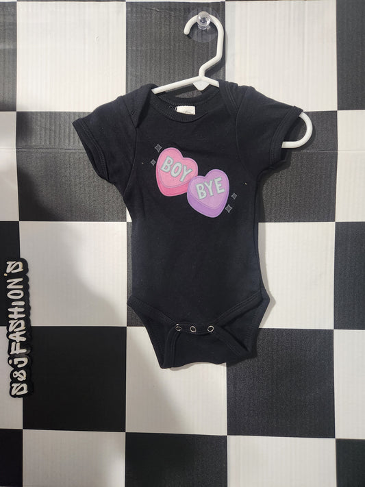 Boy Bye Valentine's Shirt 0/3m RTS
