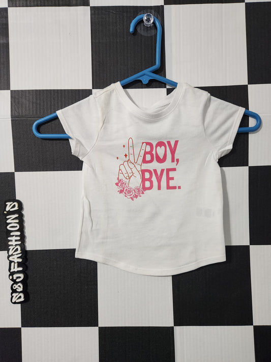 Boy Bye Valentine's Shirt 2t RTS