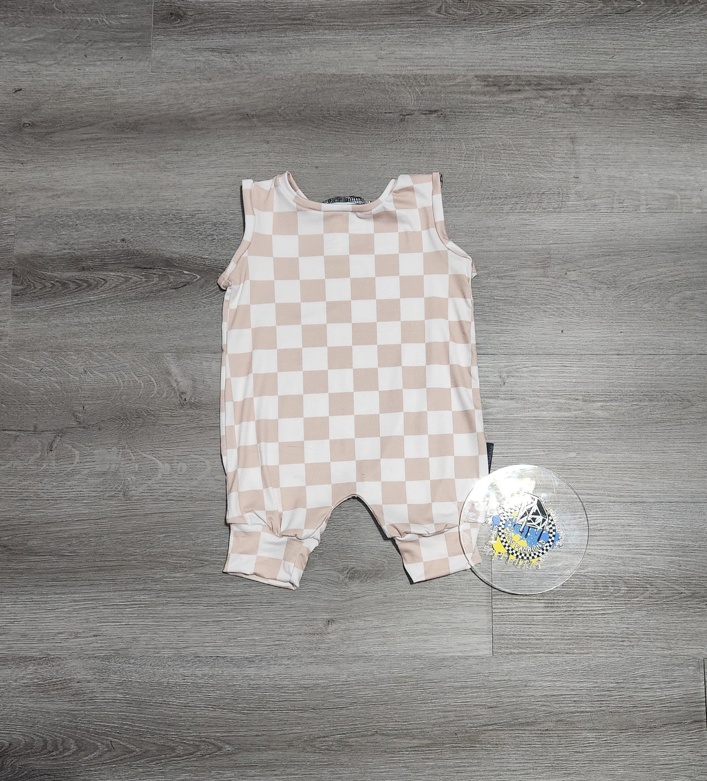 Light Tan Checker Handmade