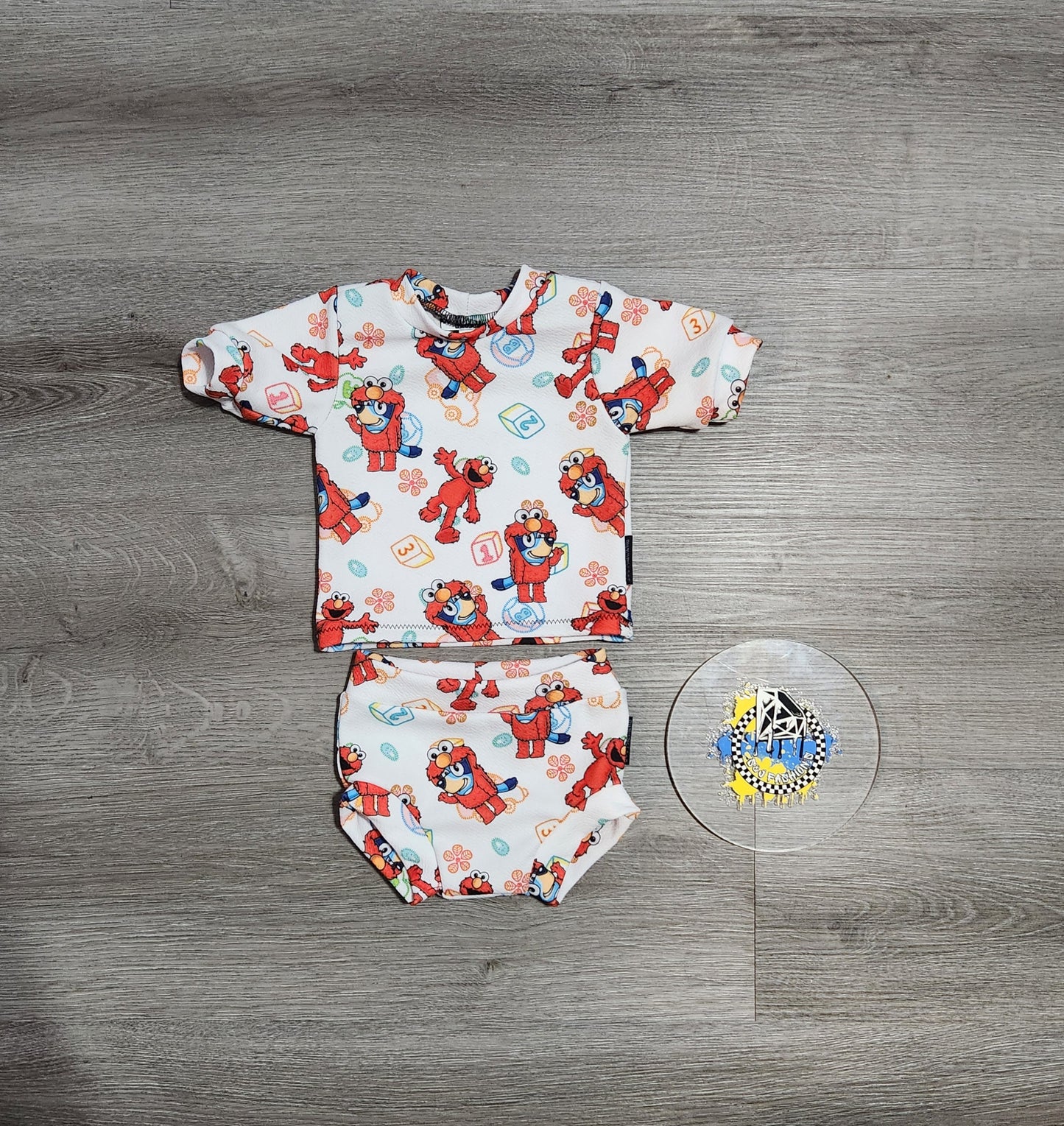 Bluey Sesame Street Elmo Handmade