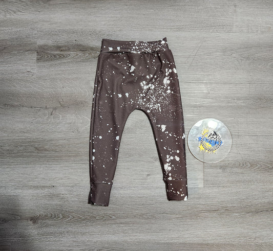 Brown Acid Splatters Handmade