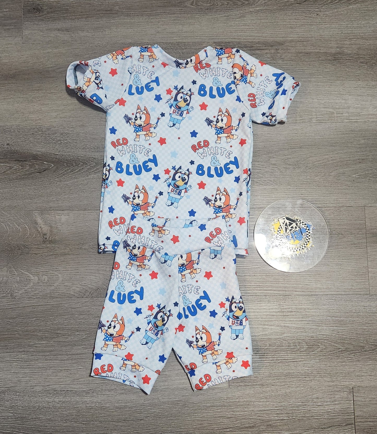 Red White & Bluey 4th of July Handmade