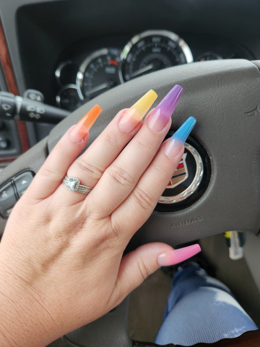 Colorful Long Nails