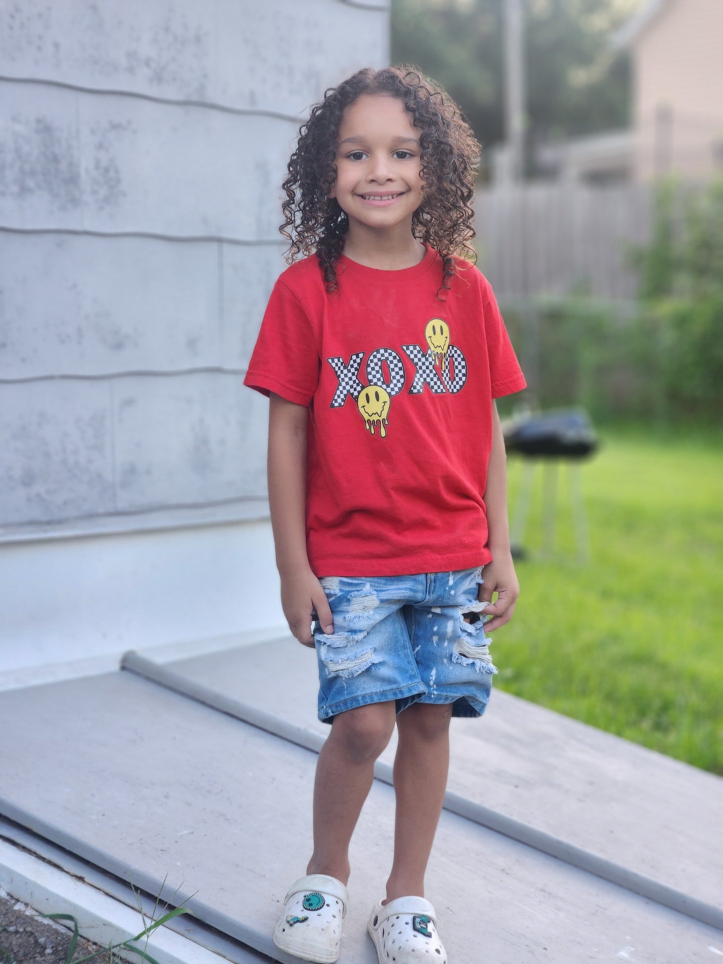 Xoxo Checker Valentine's Ladies Shirt Girls Shirt Boys Shirt Men's Shirt