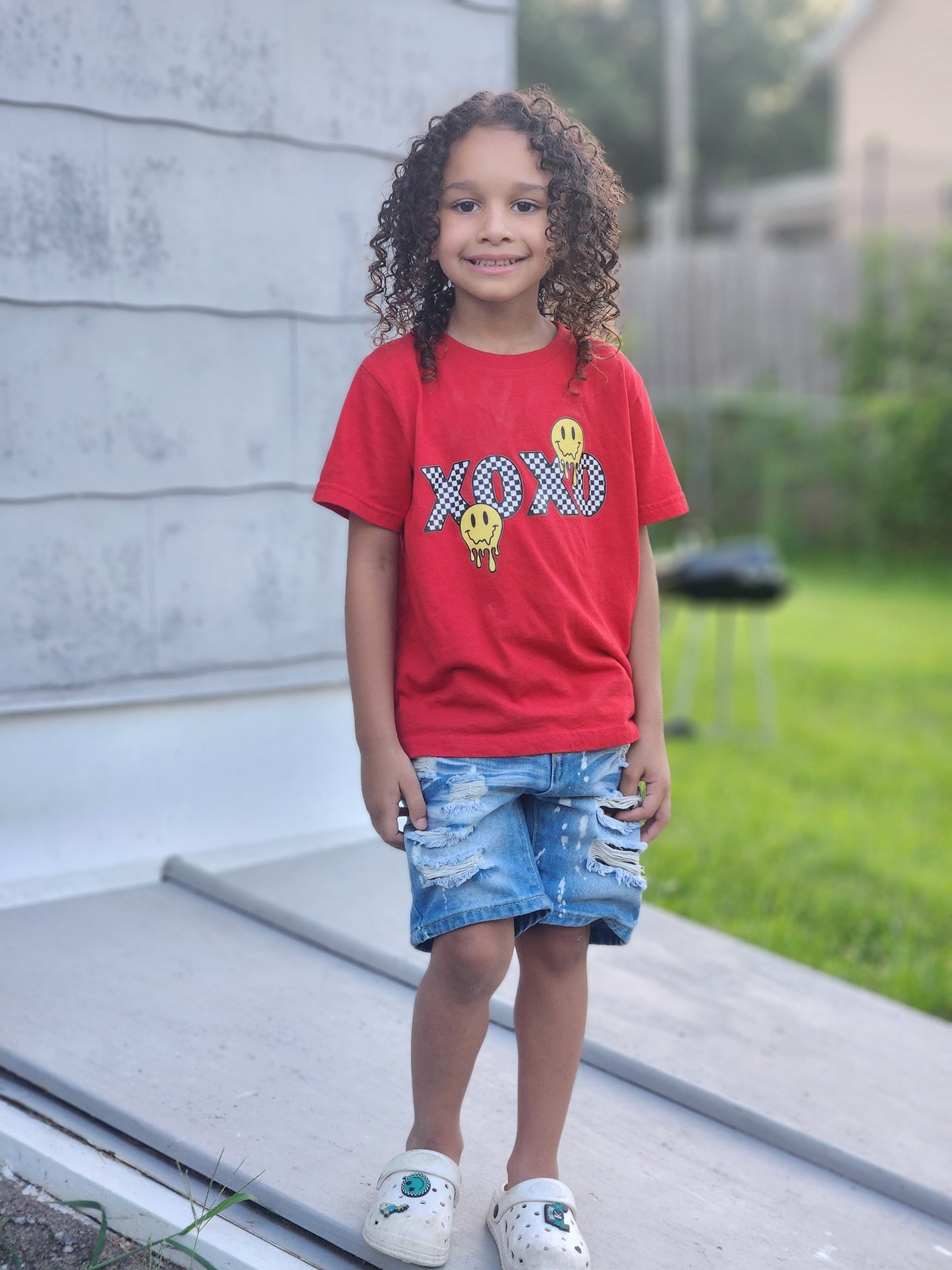 Xoxo Checker Valentine's Ladies Shirt Girls Shirt Boys Shirt Men's Shirt