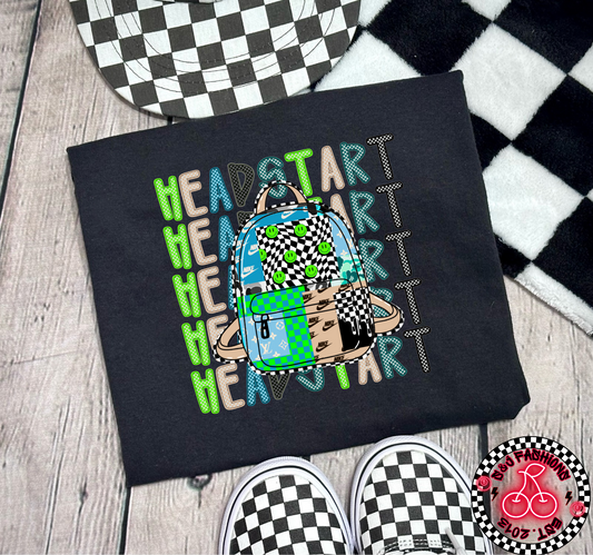 Backpack Headstart to 5th Grade  Back To School Girls Shirt Boys Shirt