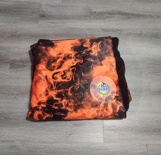 Black & Orange Smoke Handmade