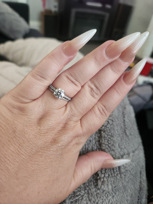 White Long Nails