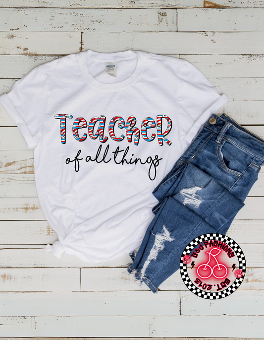 Dr. Seuss Teacher Of All Things Ladies Shirt Mens Shirt