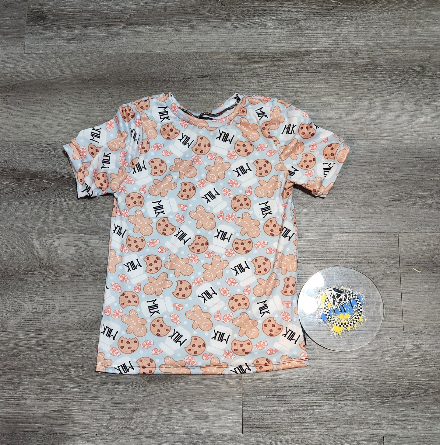 Blue Milk and Cookie Christmas Handmade