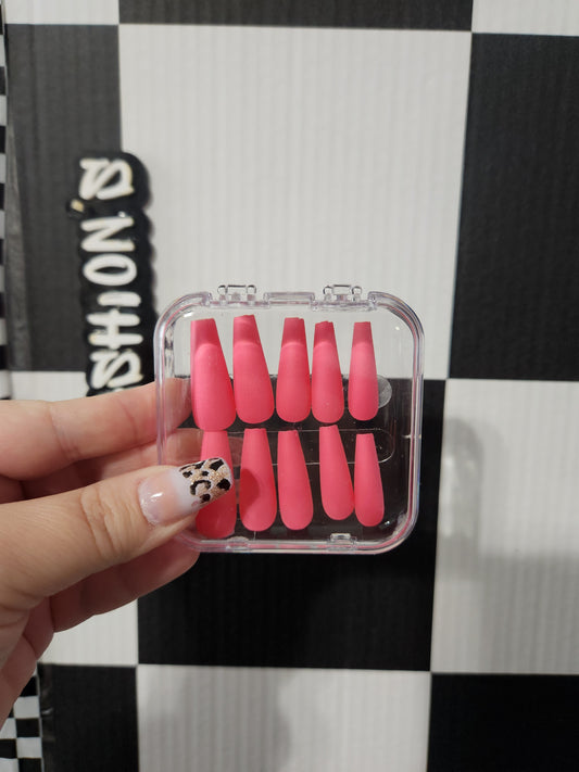 Fuchsia Long Nails