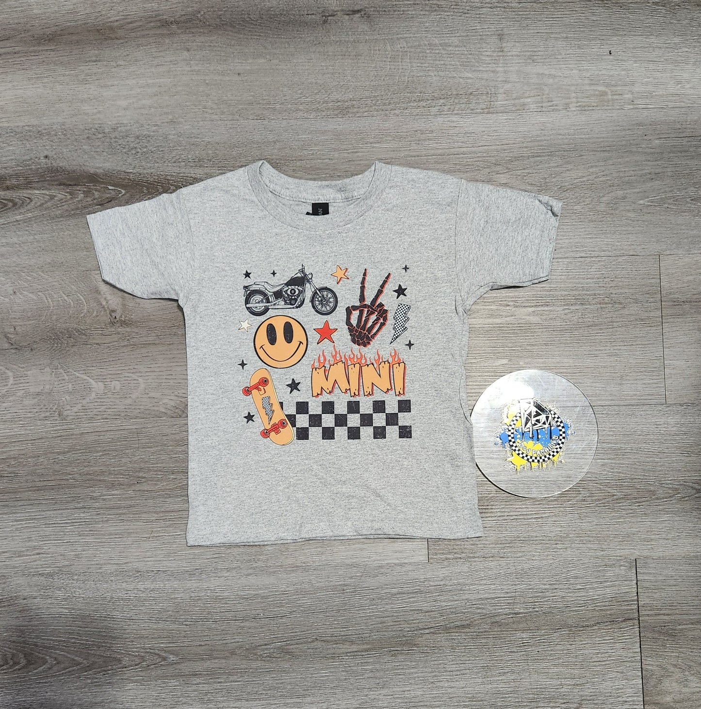Mama & Mini Motorcycle Ladies Shirt Girls Shirt Boys Shirt