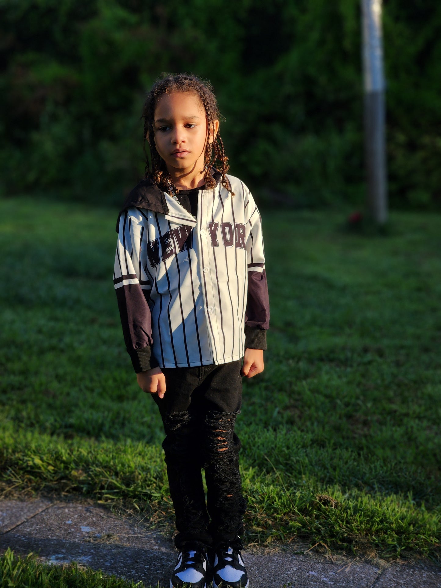 Basic Shreds Girls Distressed Jeans Boys Distressed Jeans