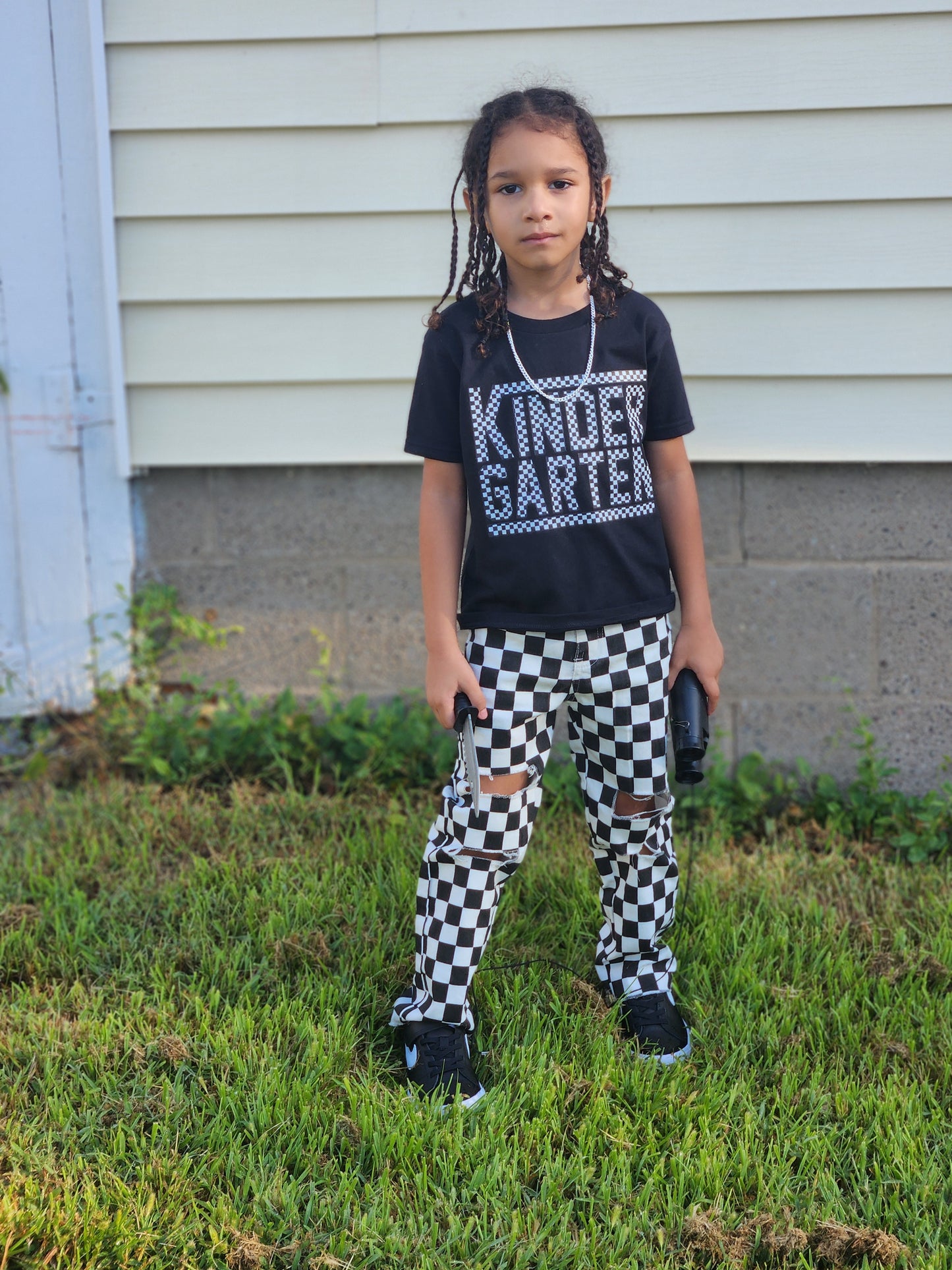 Checker Kindergarten Boys Shirt Girls Shirt Back to School