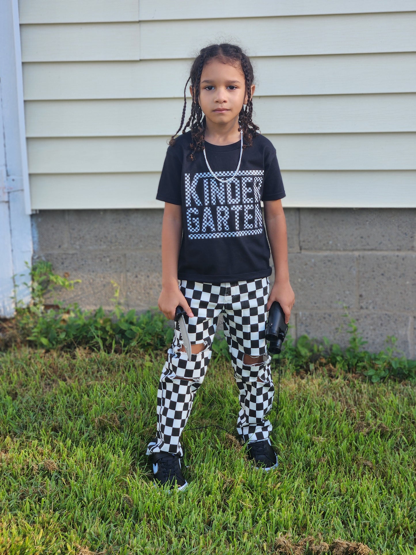 Checker Kindergarten Boys Shirt Girls Shirt Back to School