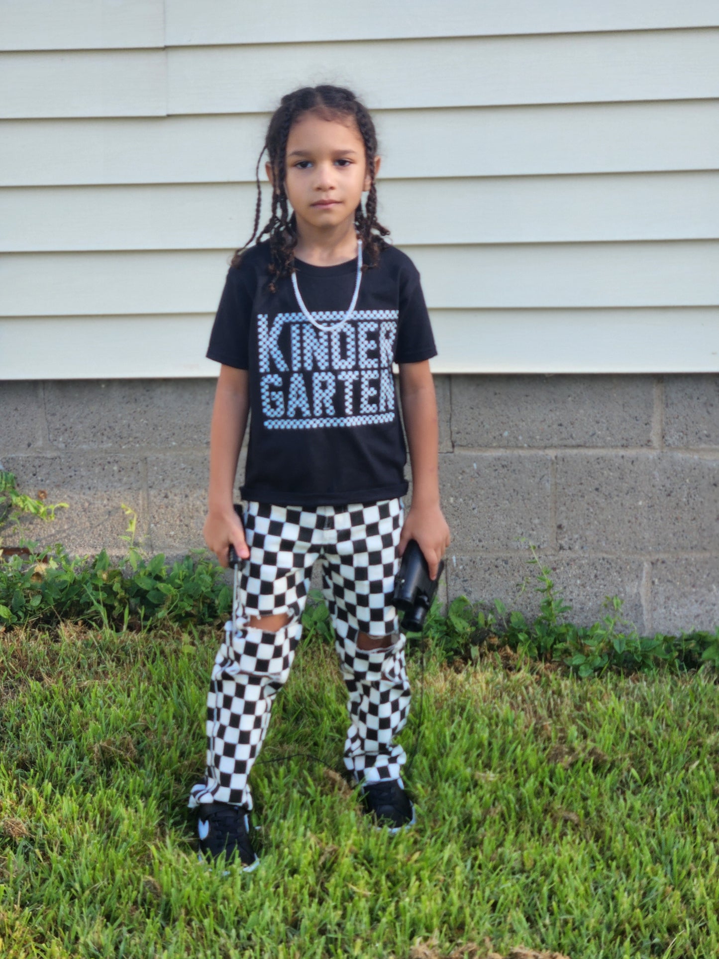 Checker Kindergarten Boys Shirt Girls Shirt Back to School