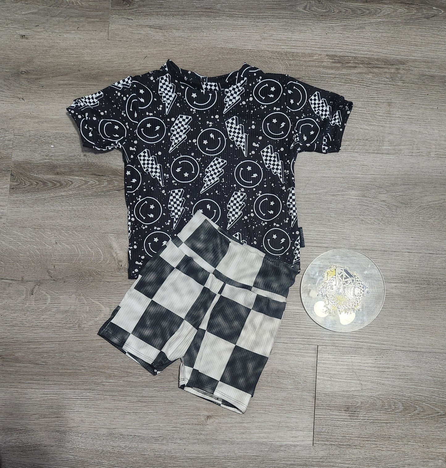 Smiley Bolts Punk Checker Handmade