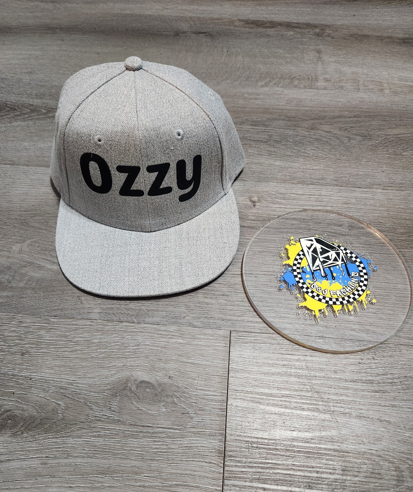 Light Grey Snapback Hat