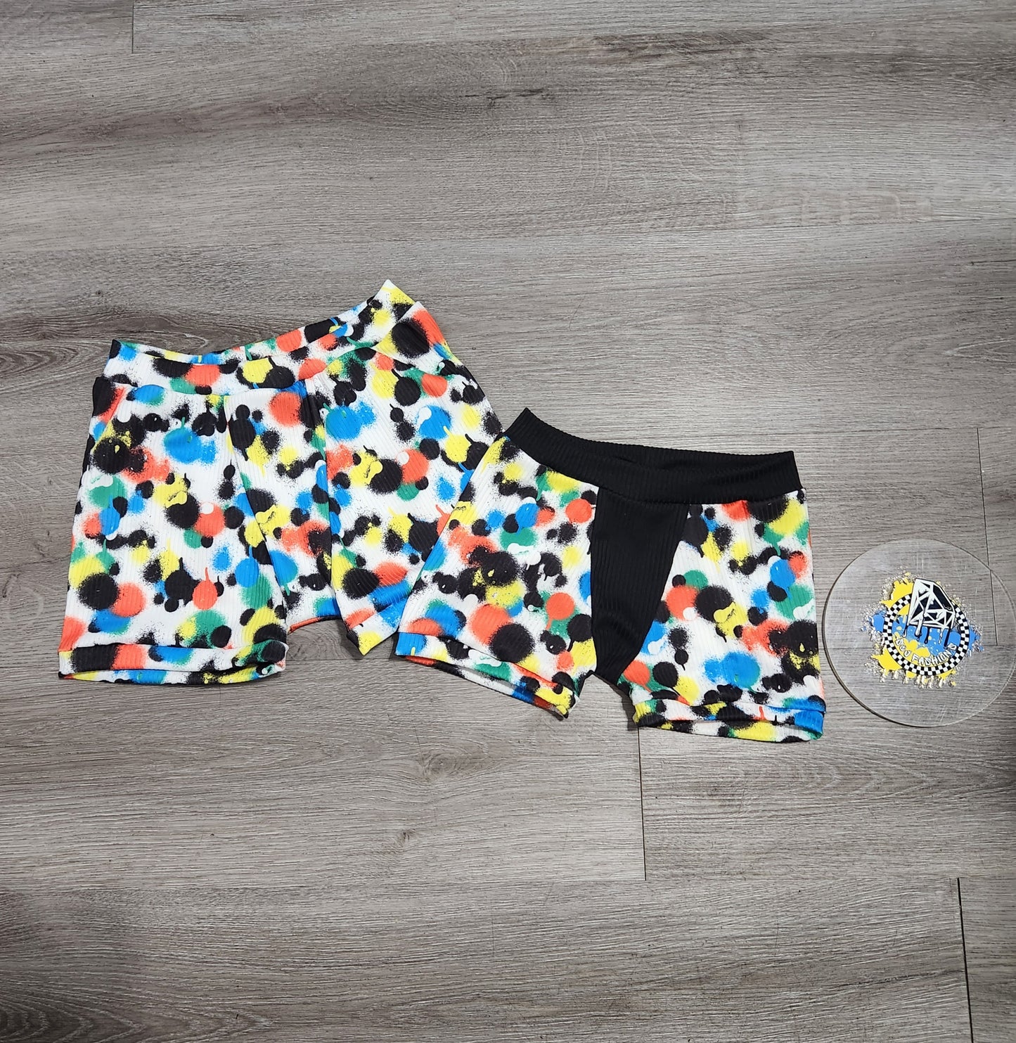 Neon Grunge Spray Paint  Handmade