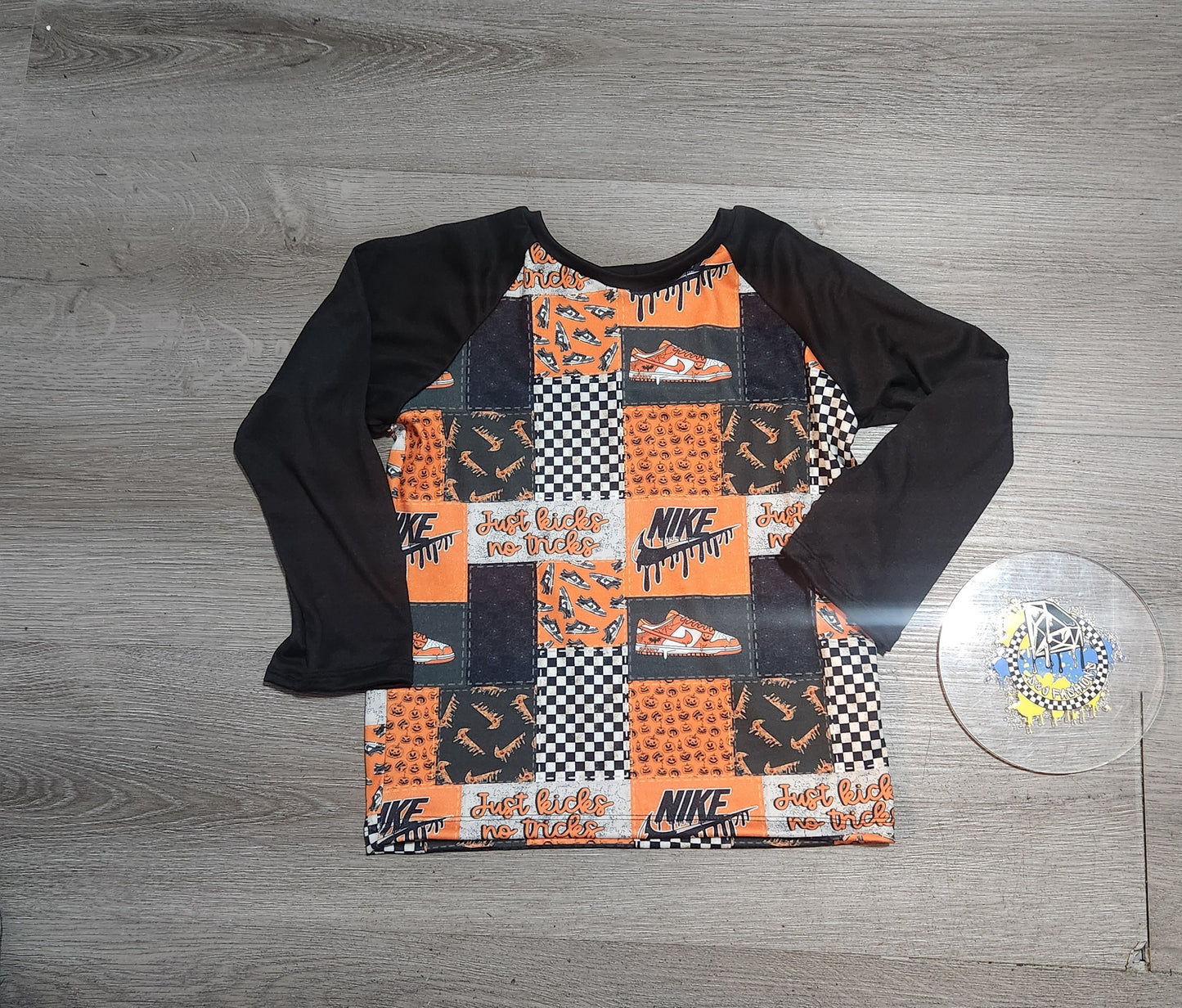 Just Kicks No Tricks  Halloween Handmade